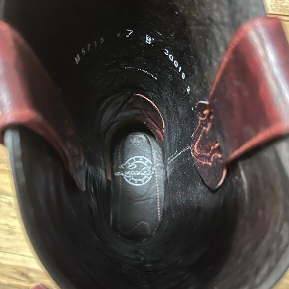 Luchesse Red Oklahoma Angelina Women’s Western Boots Size 7B Embroidered Bling - Picture 14 of 16